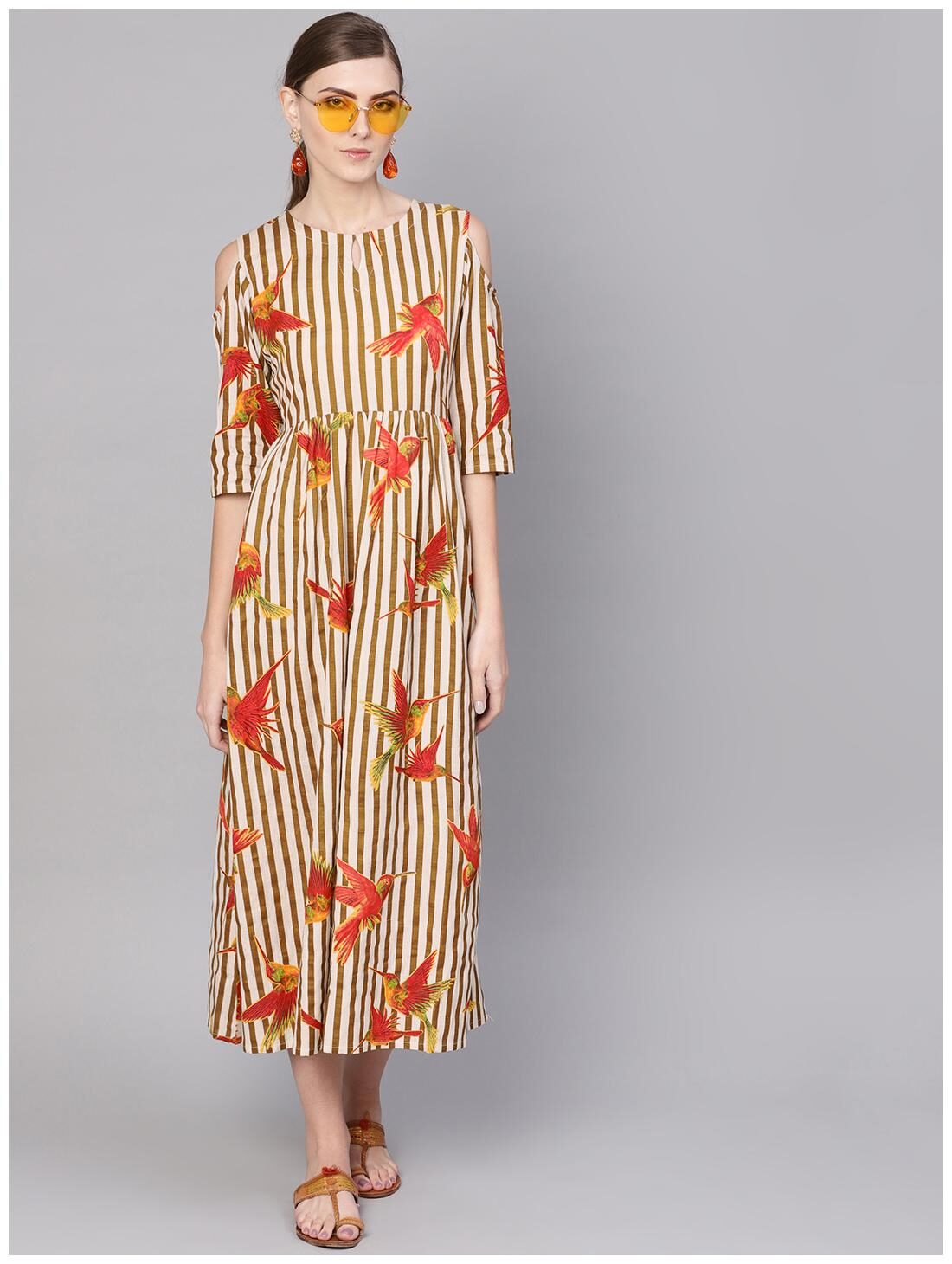 

GERUA Women Multi Printed Anarkali Kurta