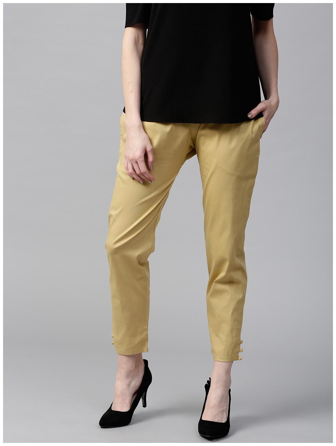 

GERUA Women Beige Regular fit Regular trousers