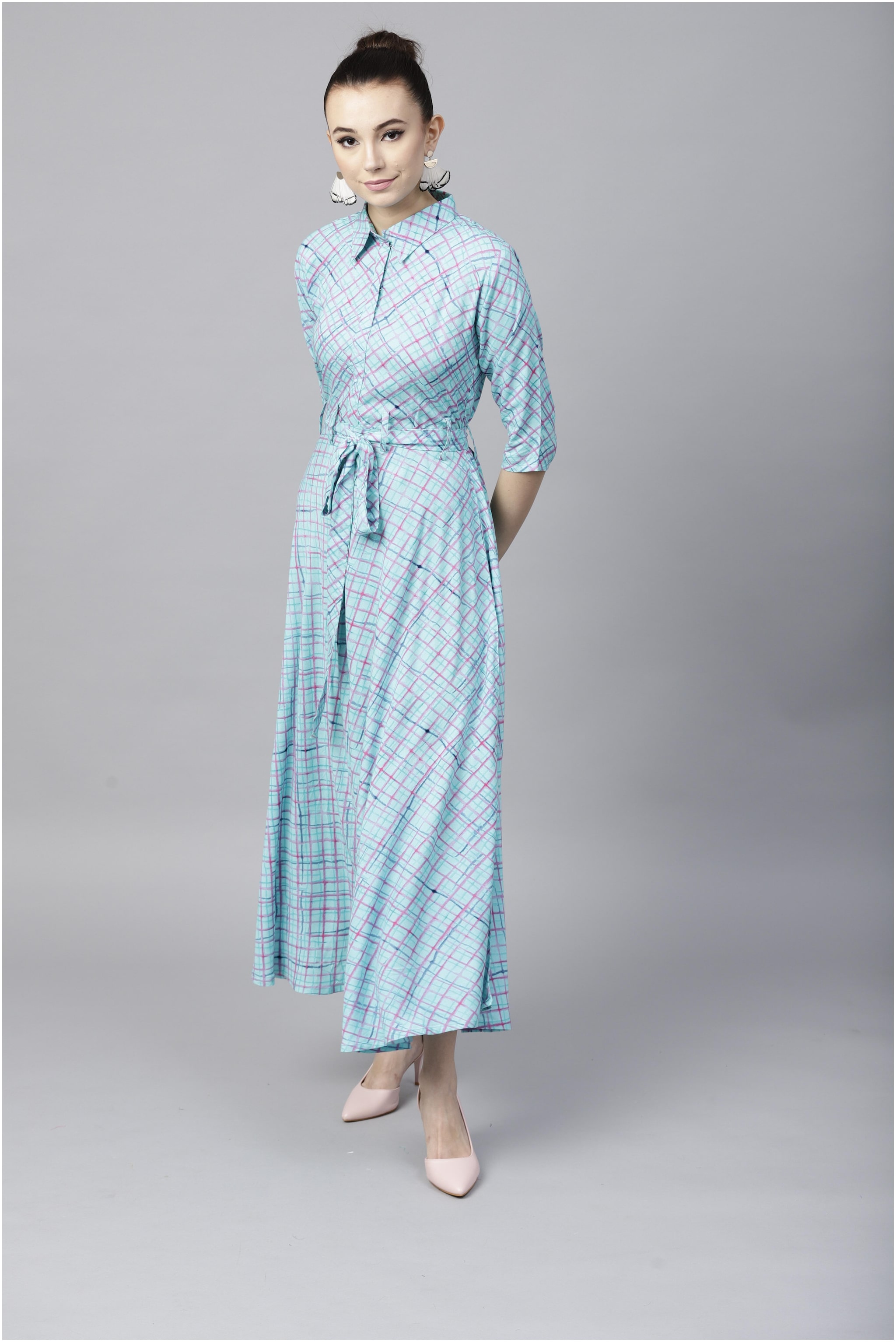 

GERUA Women Rayon A-Line Kurta -Blue