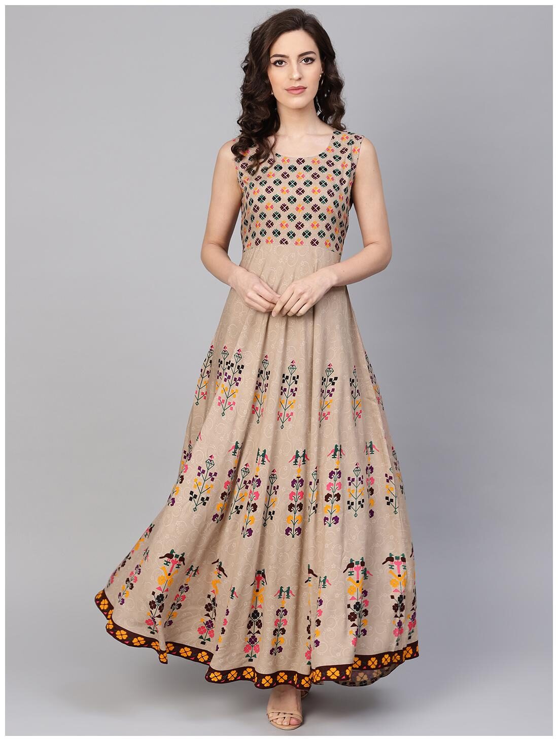

GERUA Women Rayon Multi A-line Dress