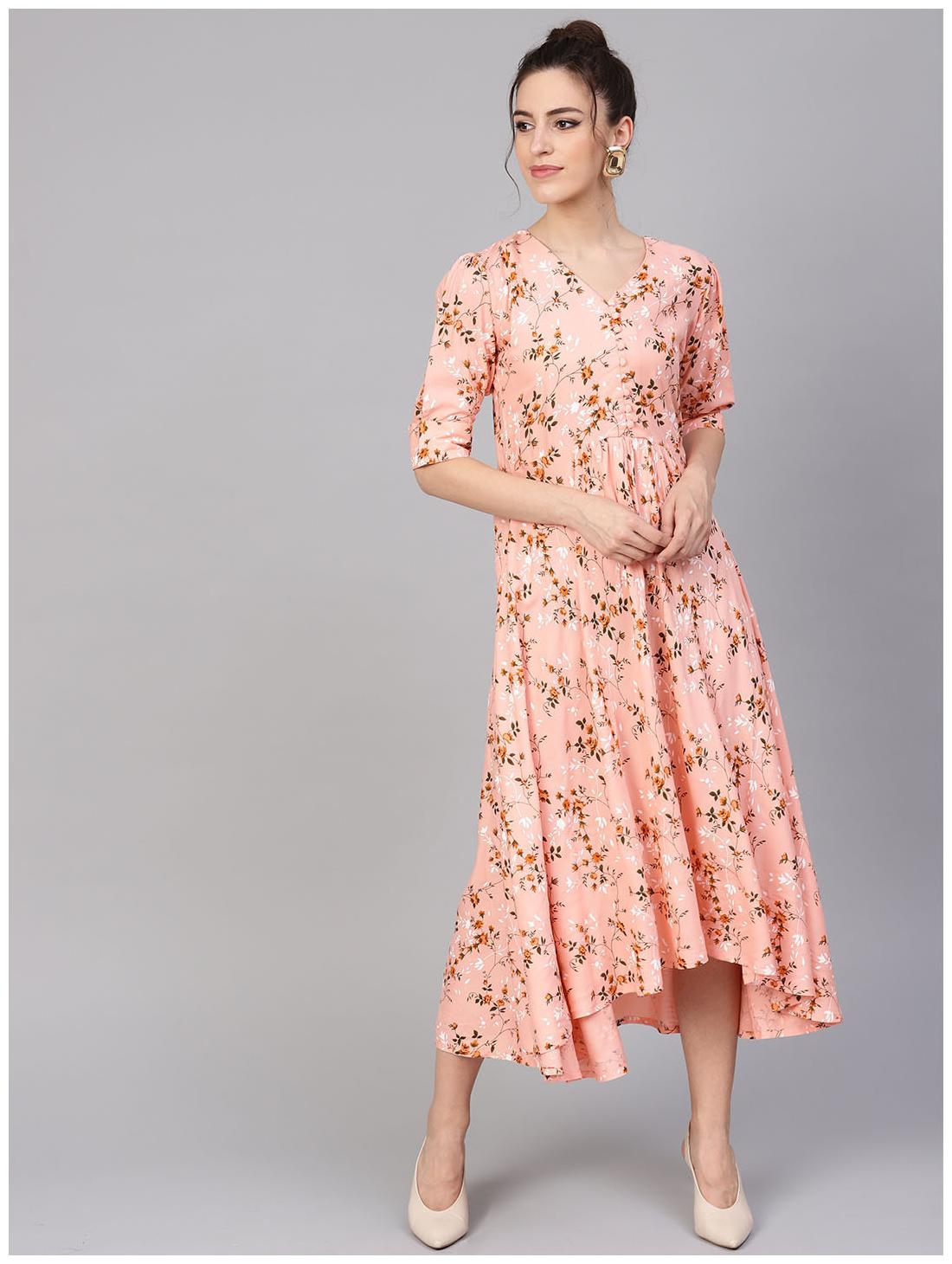 

GERUA Women Rayon Pink A-line Dress