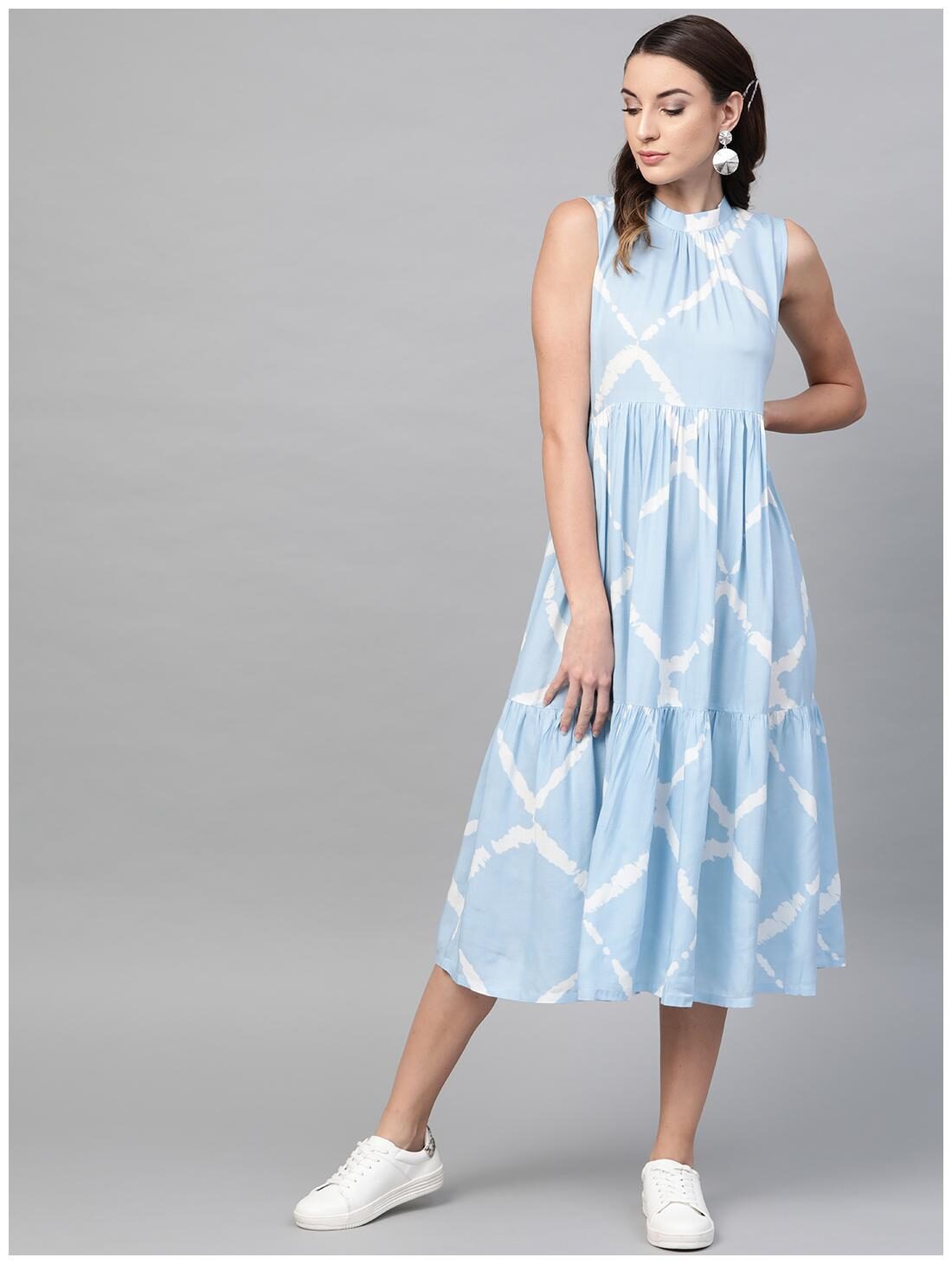 

GERUA Women Rayon A-Line Kurta -Blue