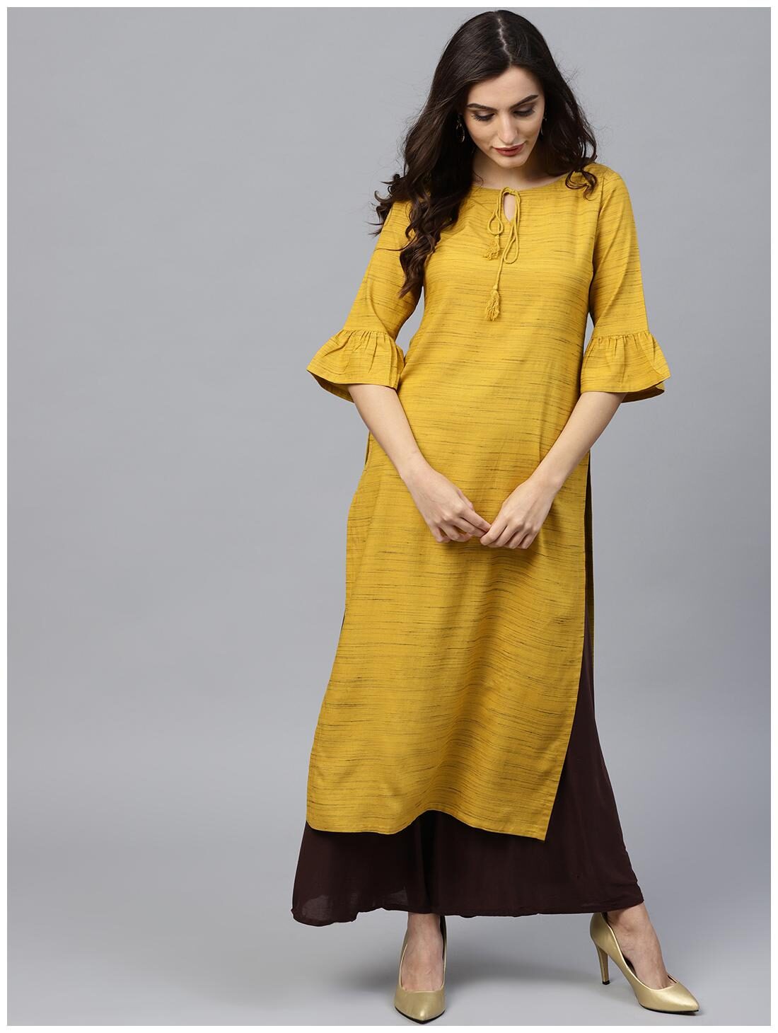 

GERUA Women Green Ethnic Motifs Straight Kurta