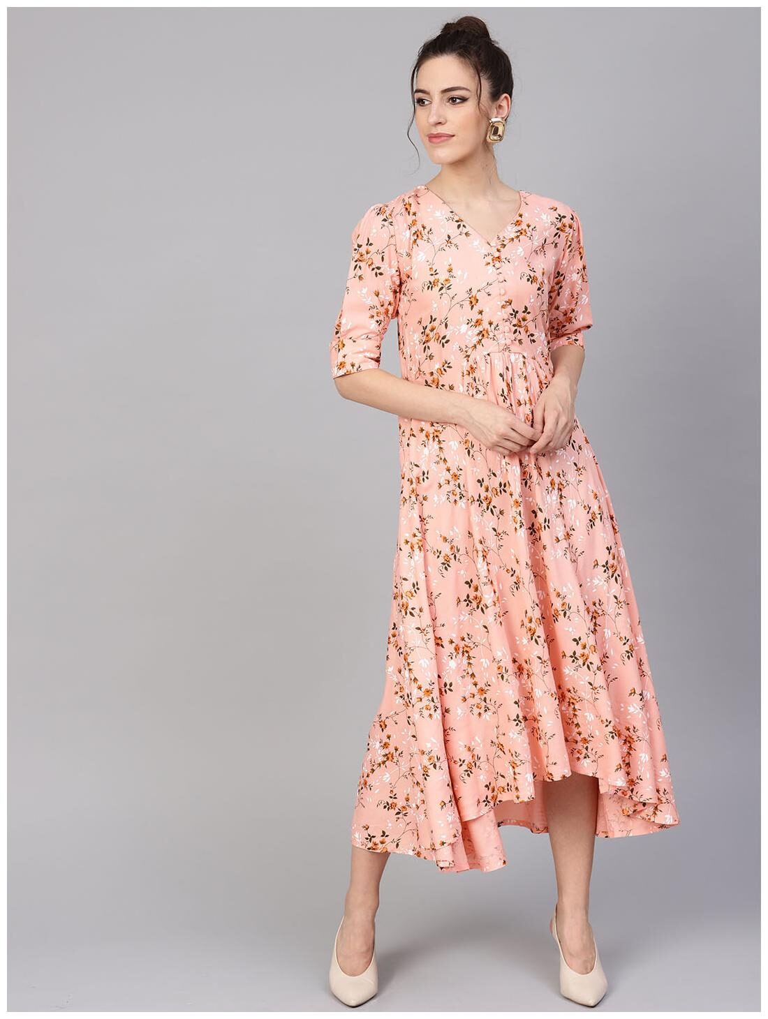 

GERUA Women Rayon Pink A-line Dress