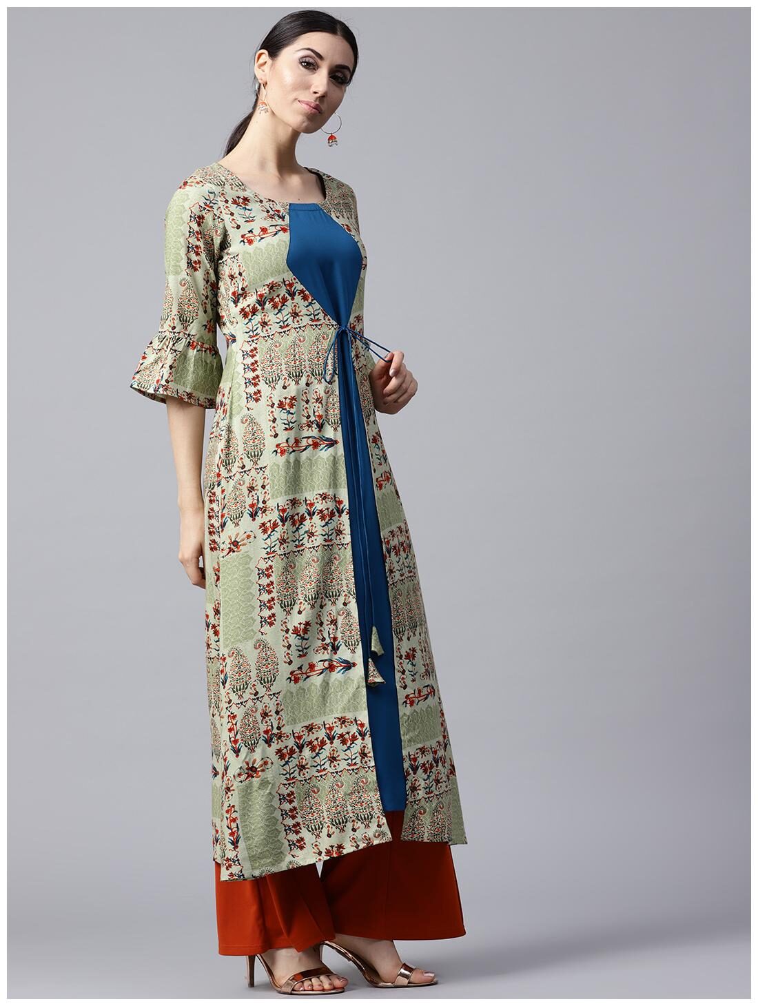 

GERUA Women Rayon A-Line Kurta -Multi
