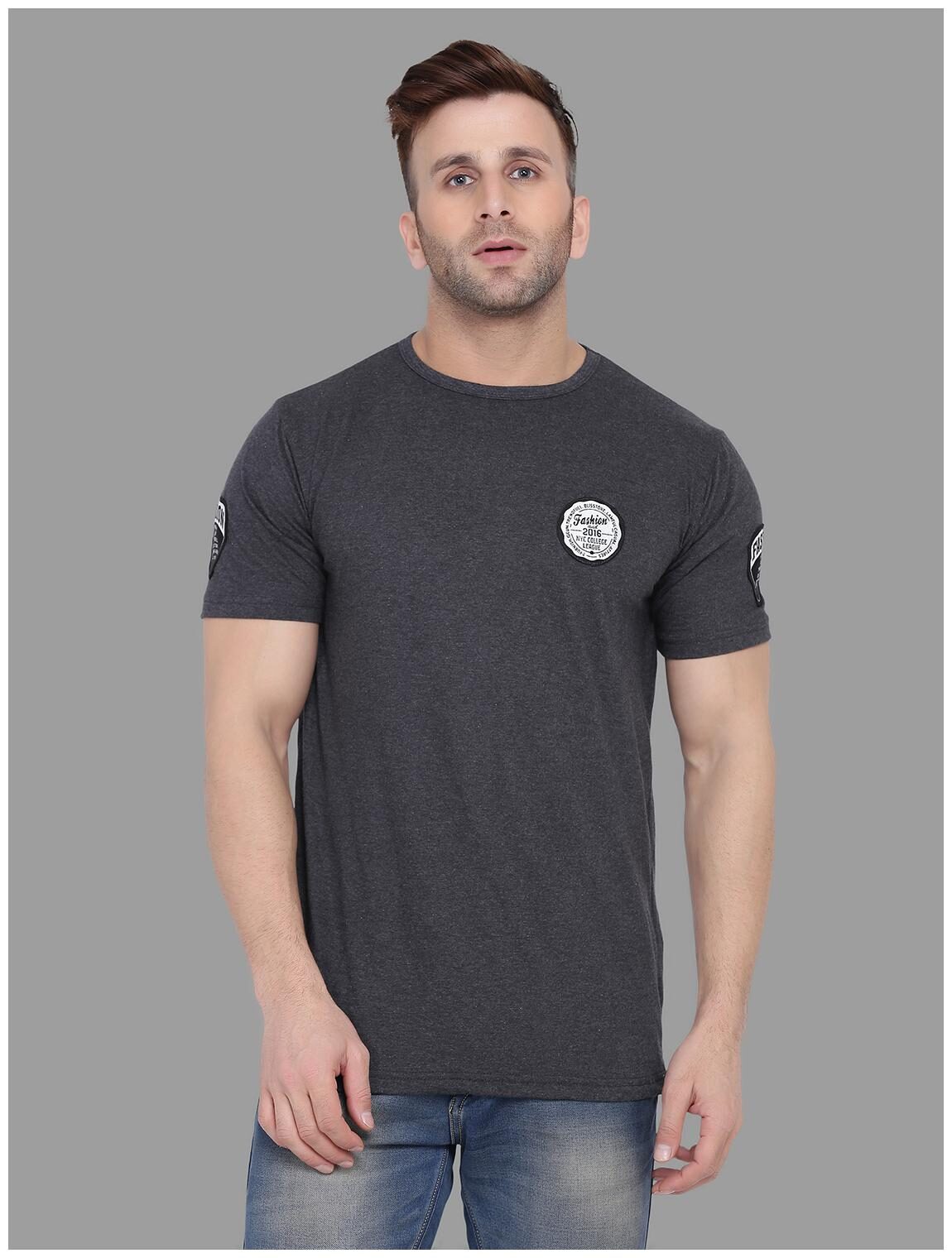 

Geum Men Grey Slim fit Cotton Blend Round neck T-Shirt - Pack Of 1