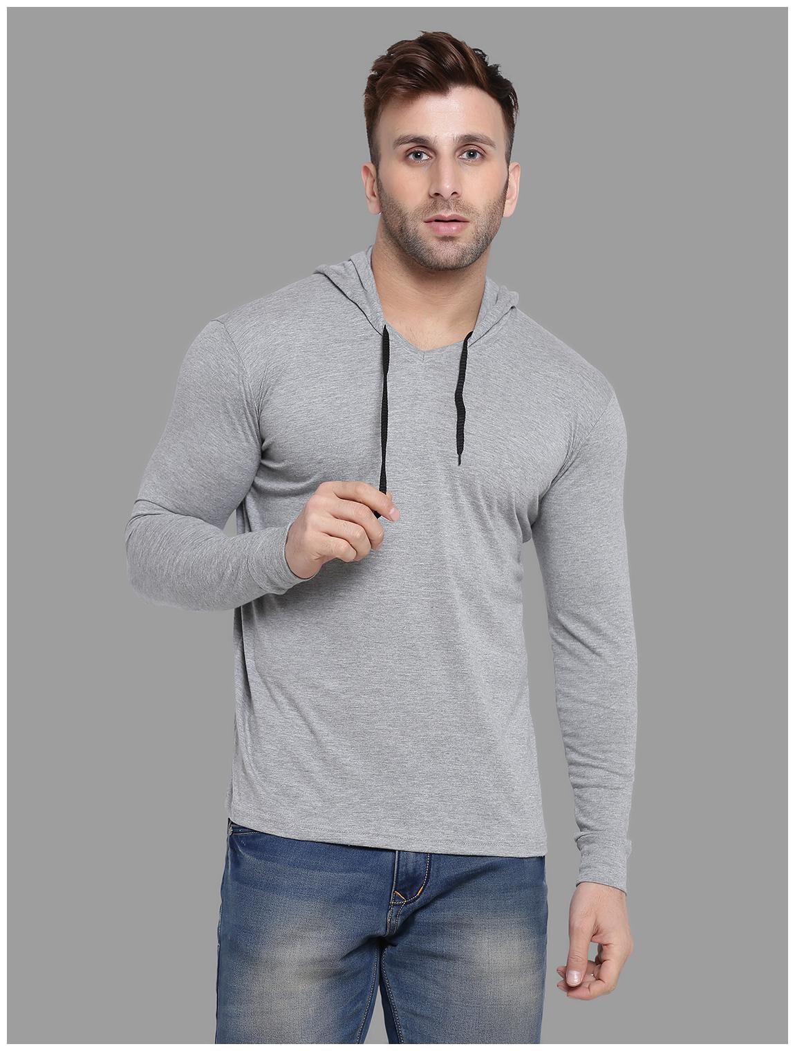 

Geum Men Grey Regular fit Cotton Blend Hood T-Shirt - Pack Of 1