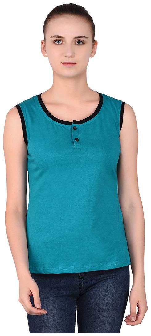 

Geum Women Green Regular fit Round neck Cotton T shirt