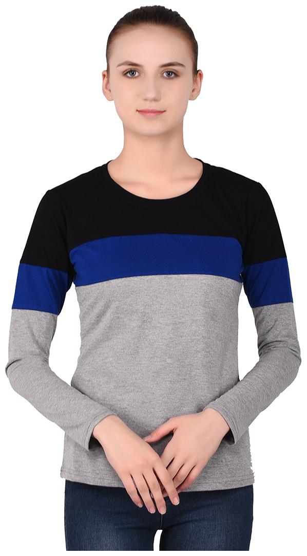 

Geum Women Multi Regular fit Round neck Cotton T shirt