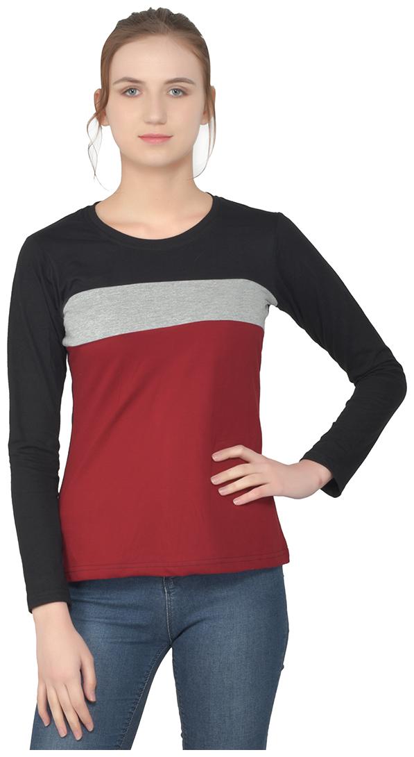 

Geum Women Multi Regular fit Round neck Cotton T shirt