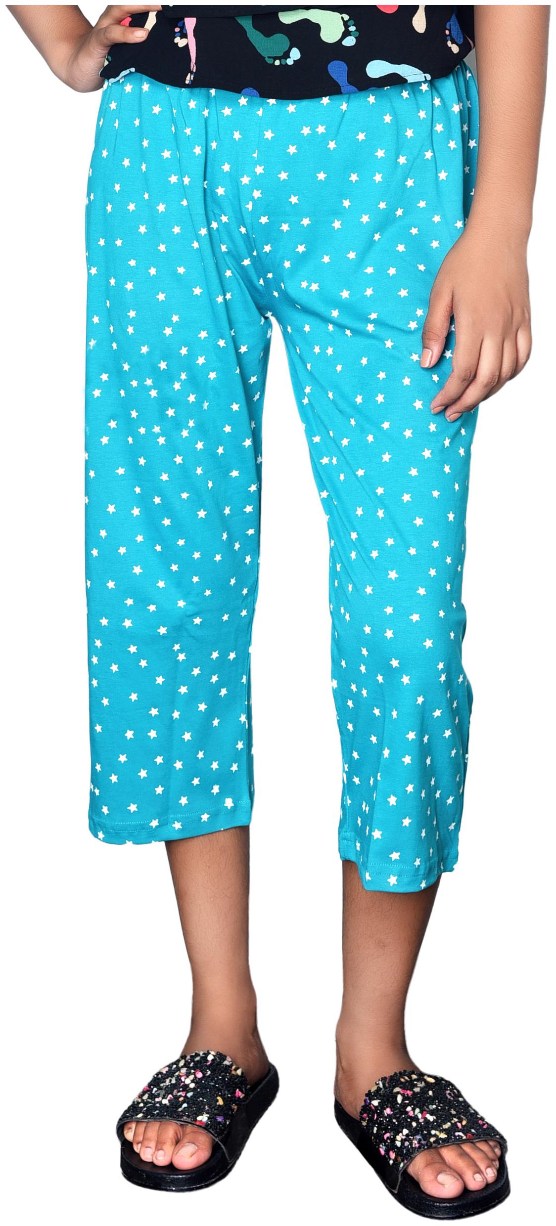 

GHUNGUR Women Printed Regular capri - Blue