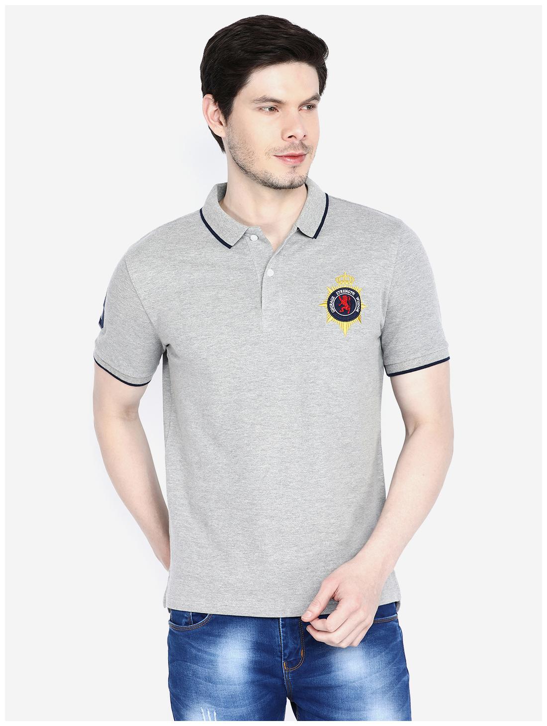 

Giordano Men Grey Slim fit Cotton Polo collar T-Shirt - Pack Of 1