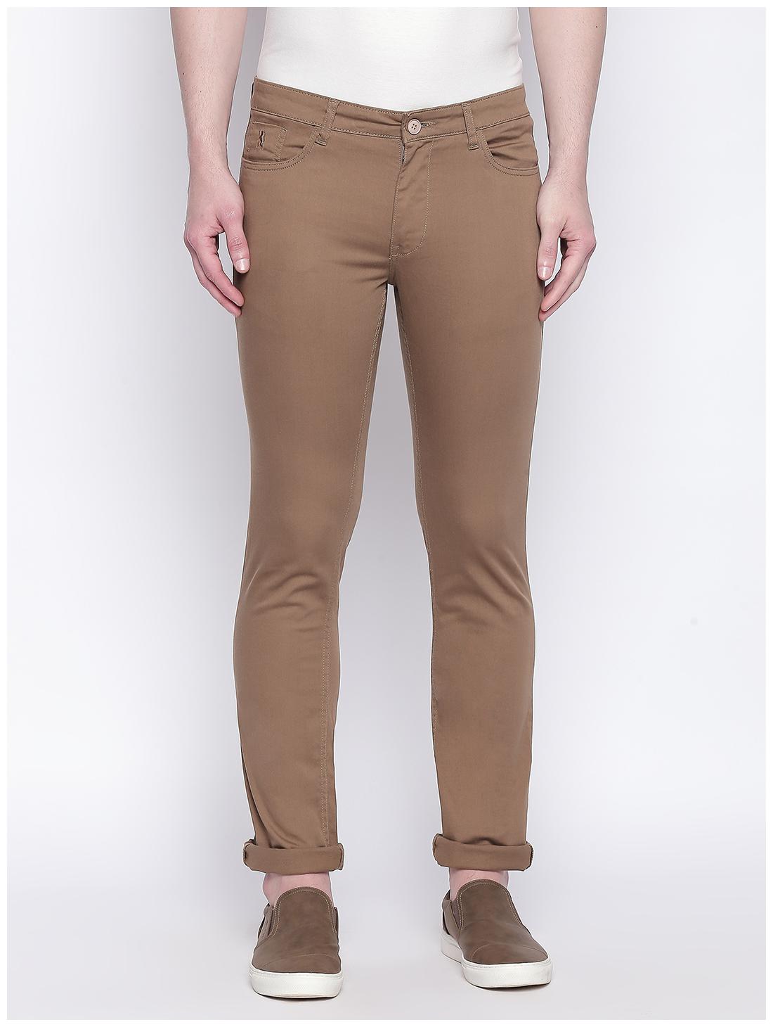 

Giordano Men Brown Solid Slim fit Chinos