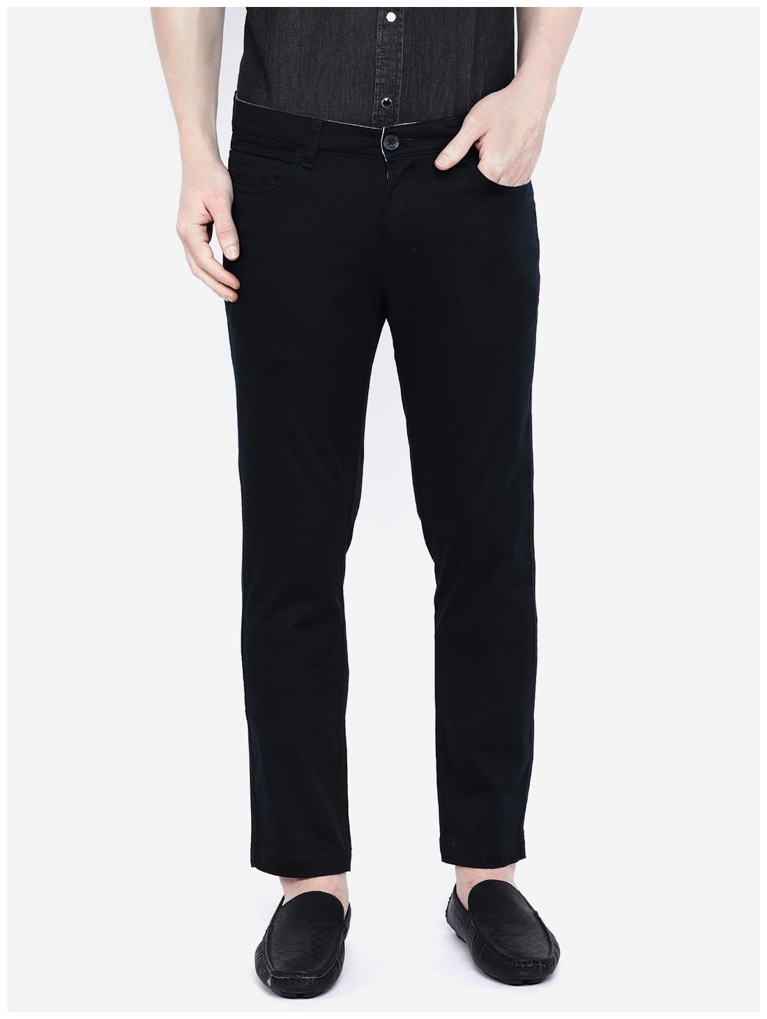 

Giordano Men Navy blue Solid Slim fit Wrinkle free Chinos