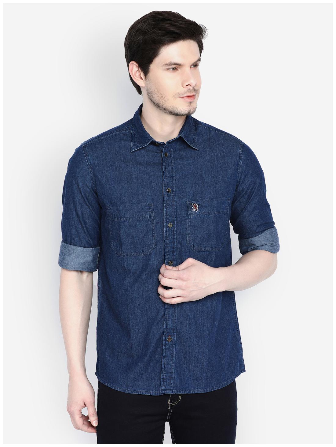 

Giordano Men Blue Solid Slim Fit Casual Shirt