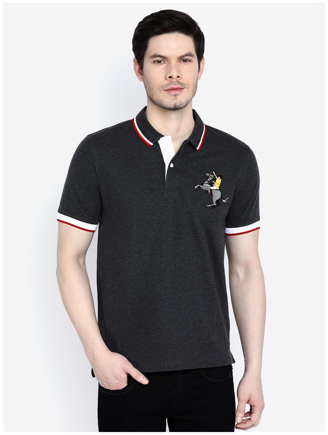 

Giordano Men Cotton Solid Tshirt Black