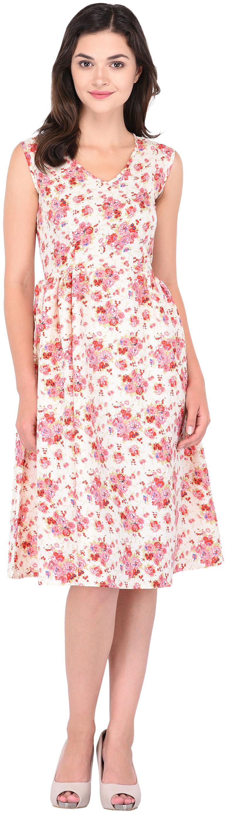 

Glambing Multi Floral A-line dress