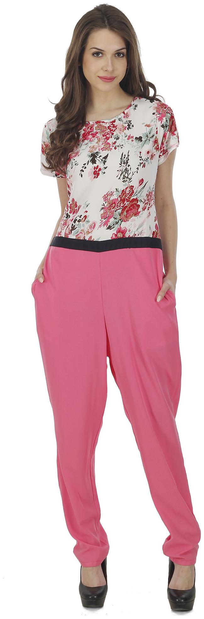 

Glampunch Floral Jumpsuit - Pink