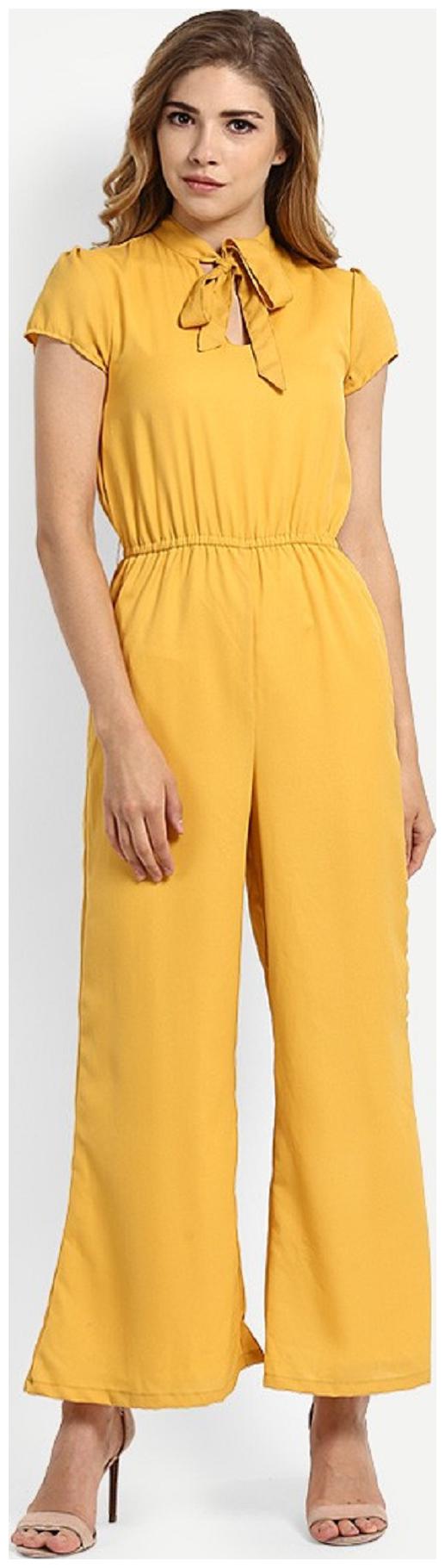

Glampunch Solid Jumpsuit - Yellow