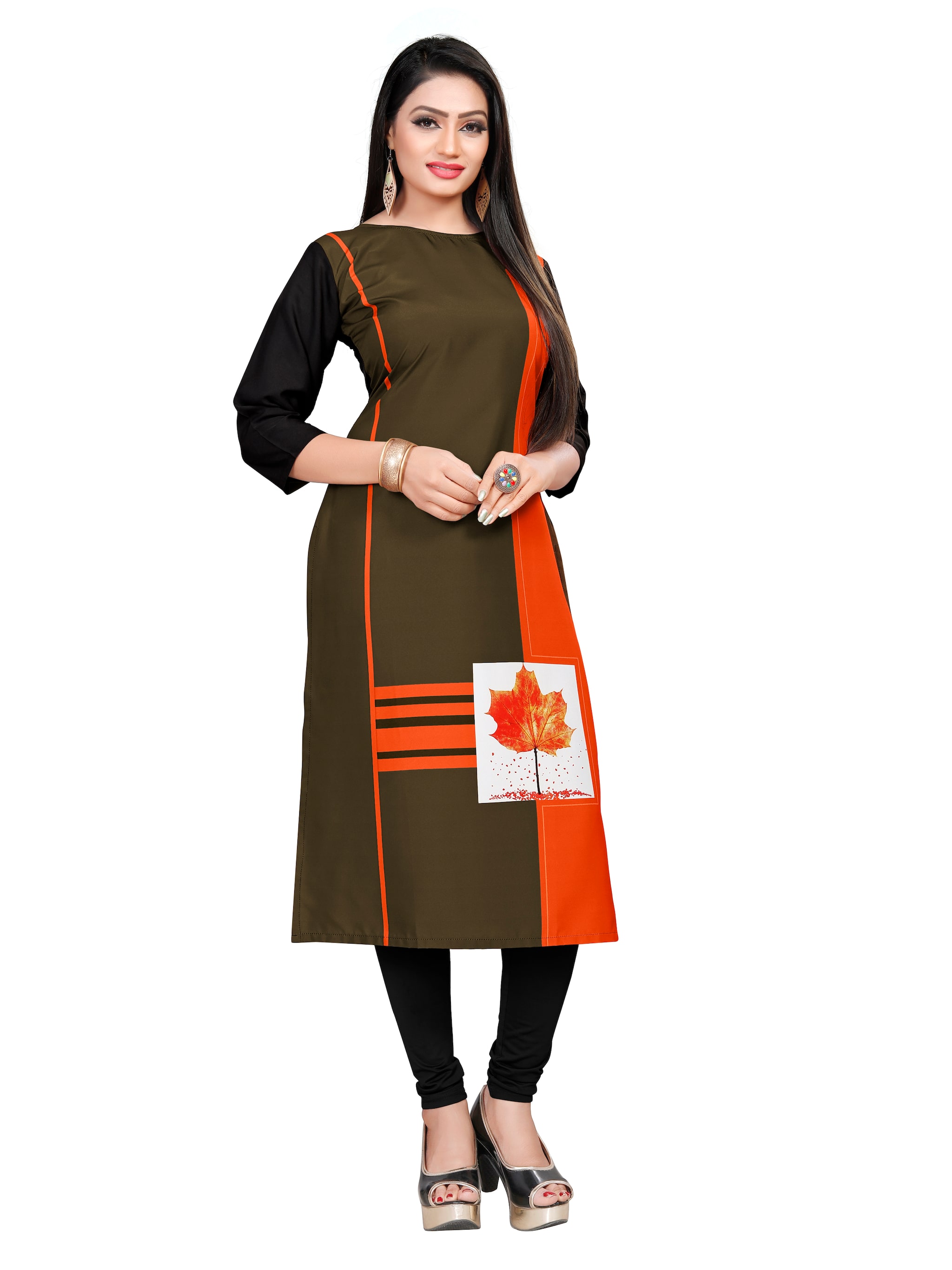 

GLOBON IMPEX Women Multi Floral Straight Kurti