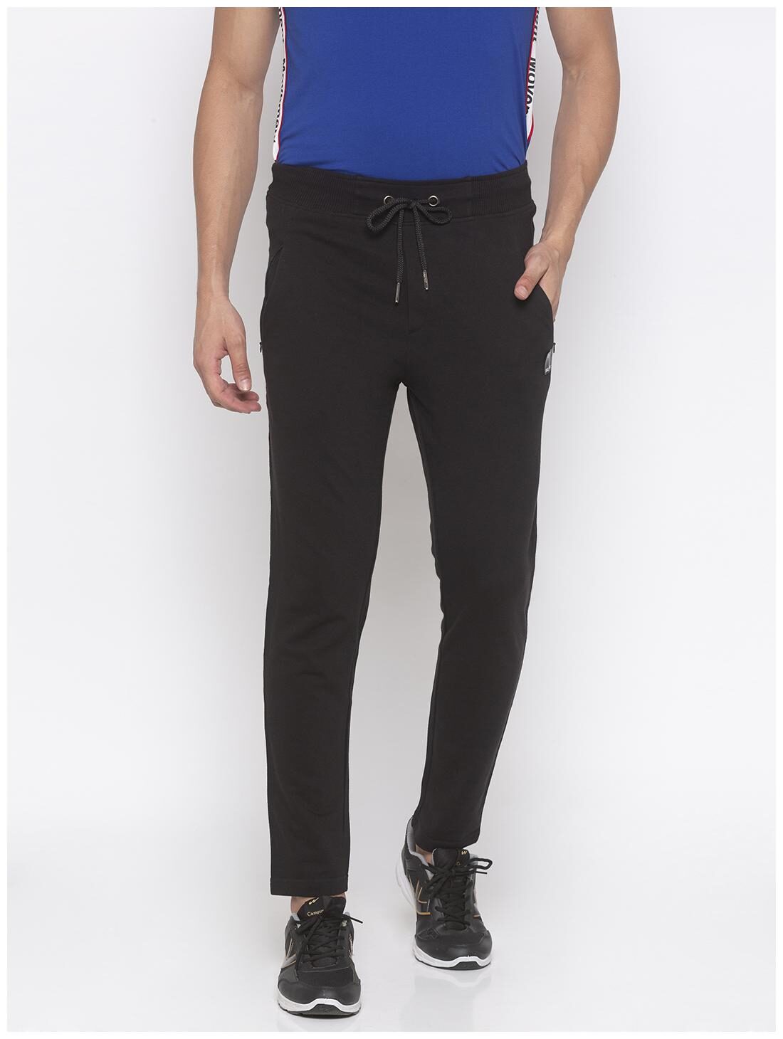 

Globus Men Black Solid Slim fit Track pants