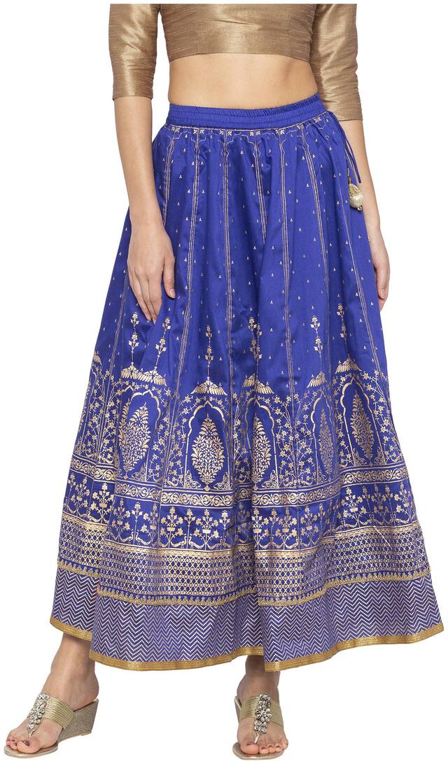 Globus Blue Printed Skirts