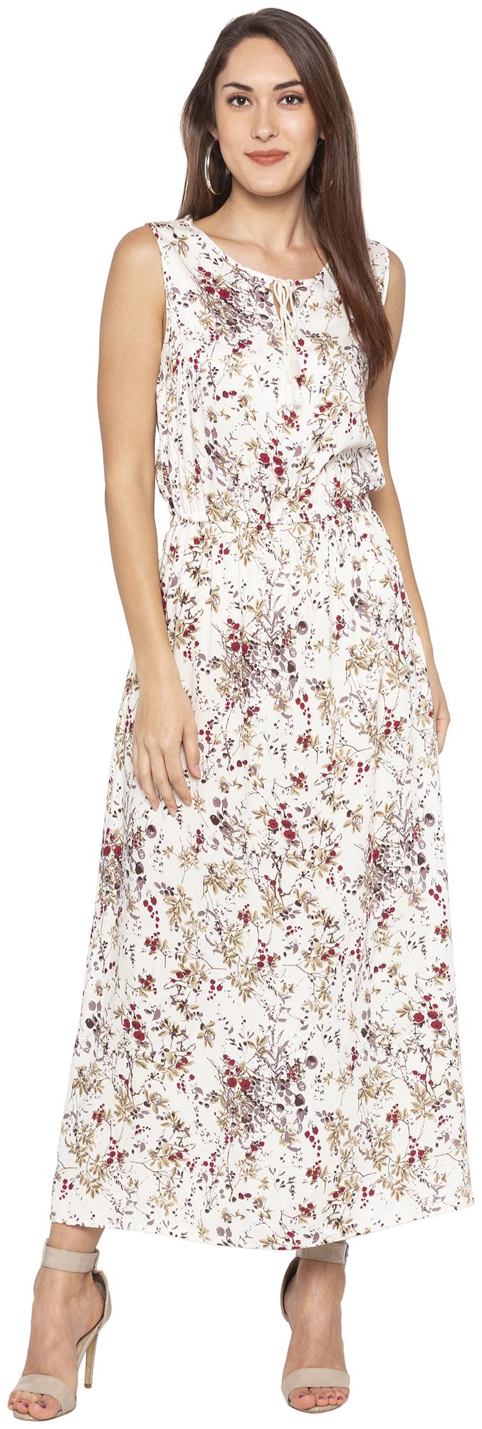 

Globus Cream Printed Blouson dress