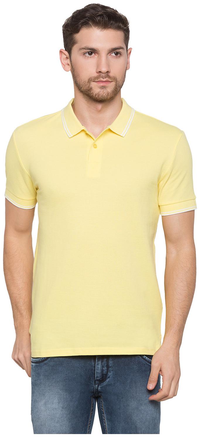 

Globus Men Yellow Regular fit Cotton Polo collar T-Shirt - Pack Of 1