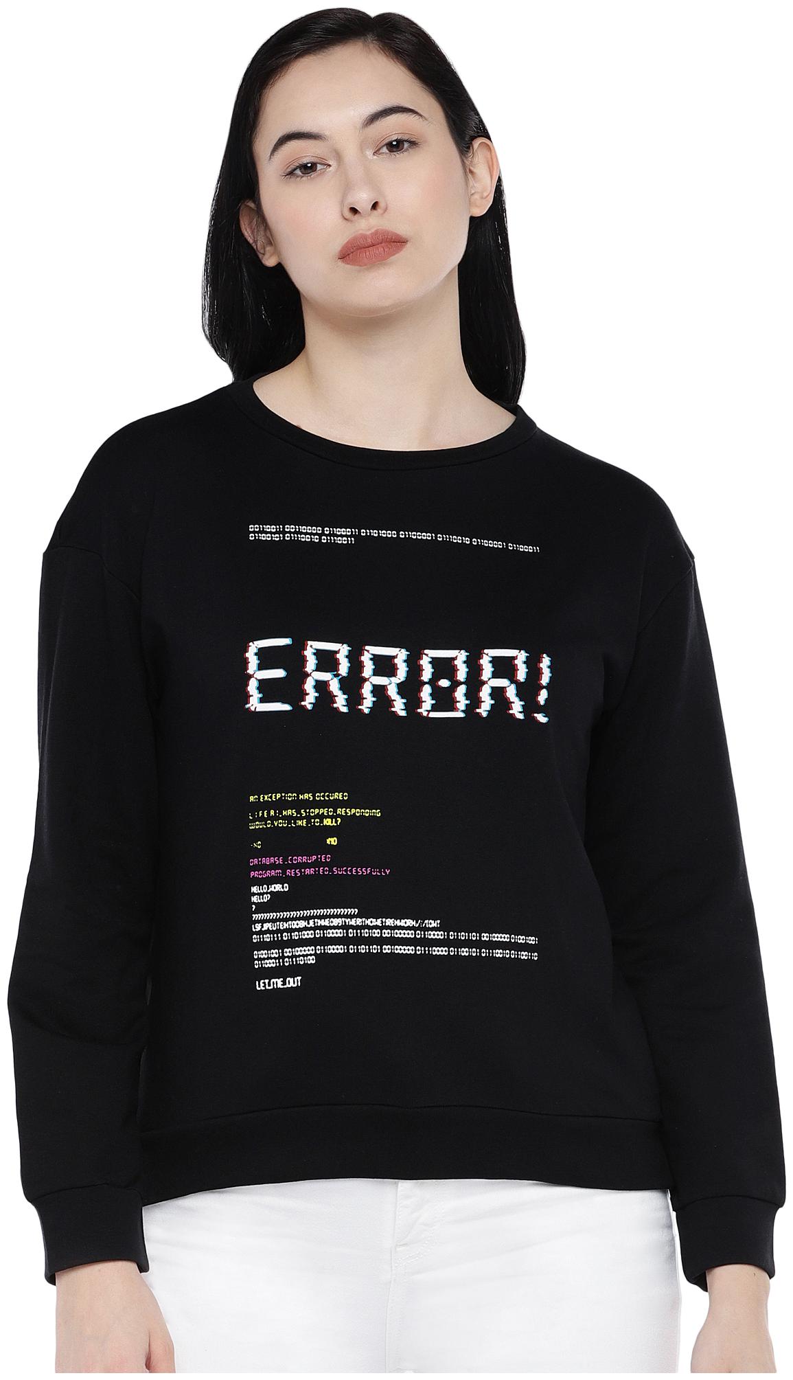 

Globus Women Printed Sweatshirt - Black