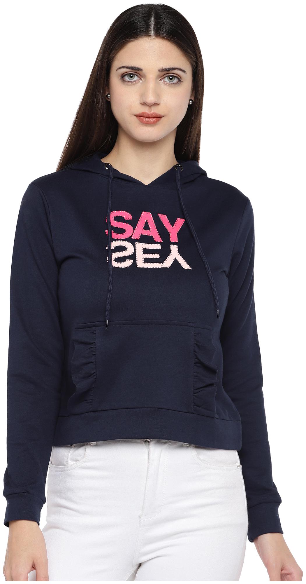 

Globus Women Printed Sweatshirt - Blue