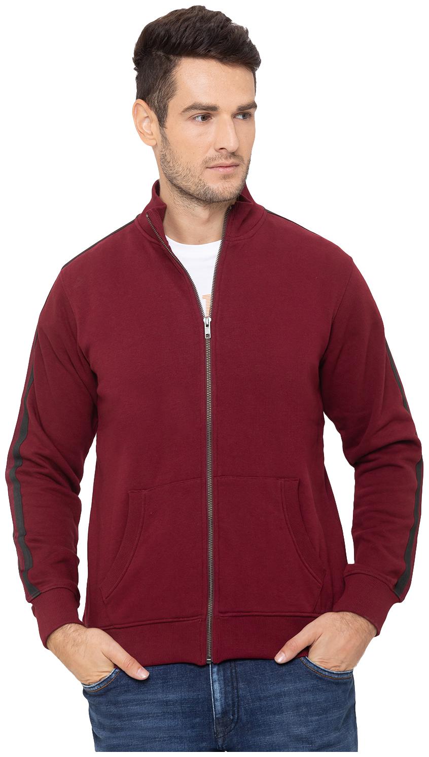 

Globus Men Maroon Round neck Sweatshirt