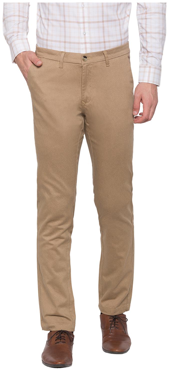 

Globus Men Solid Regular Fit Formal Trouser - Beige