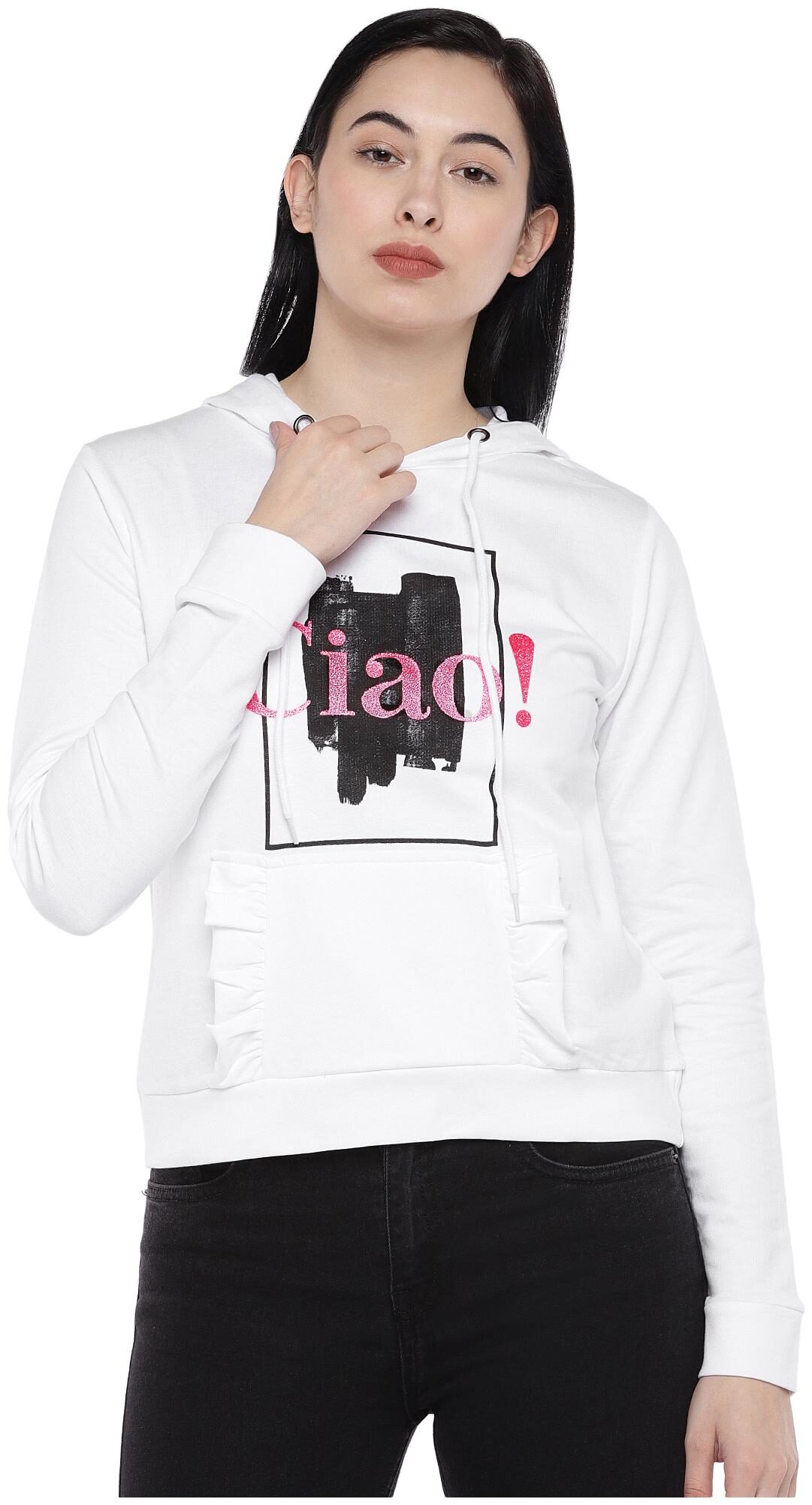 

Globus Women Printed Sweatshirt - White