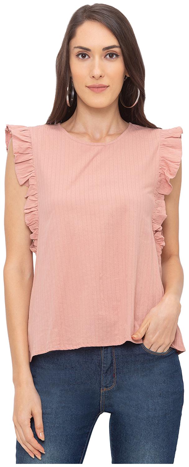 

Globus Women Striped Regular top - Pink
