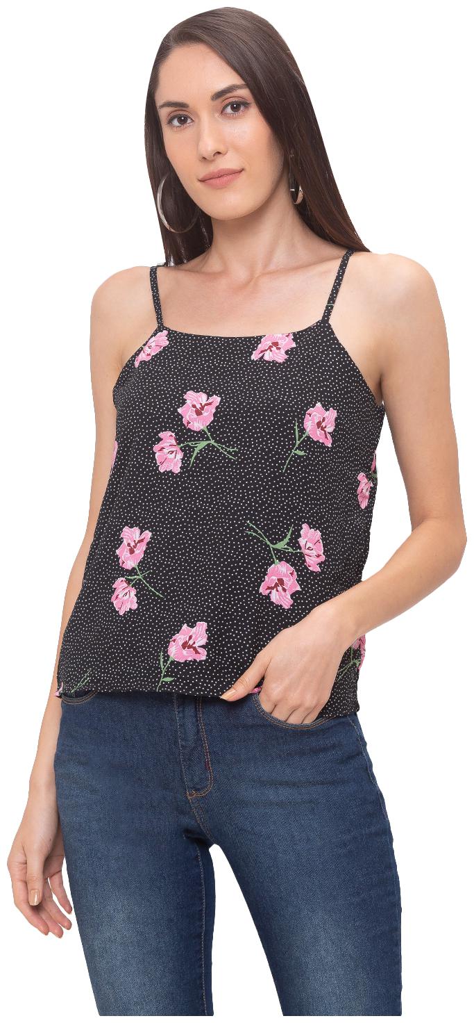 

Globus Women Floral Regular top - Black