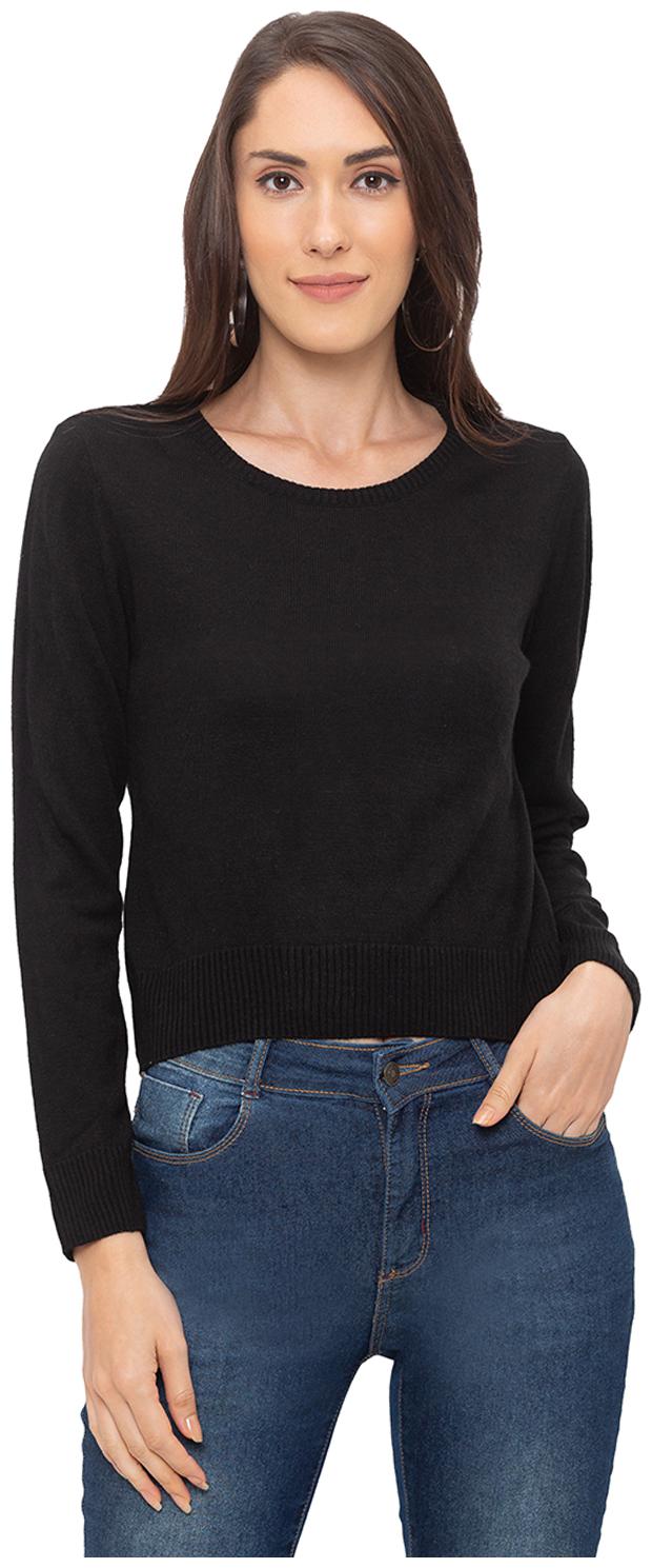 

Globus Women Solid Regular top - Black