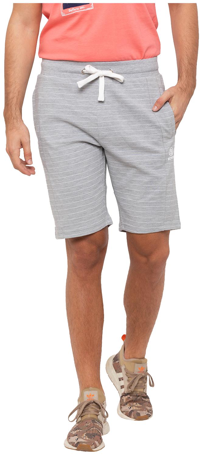 

Globus Men Grey Slim Fit Regular Shorts