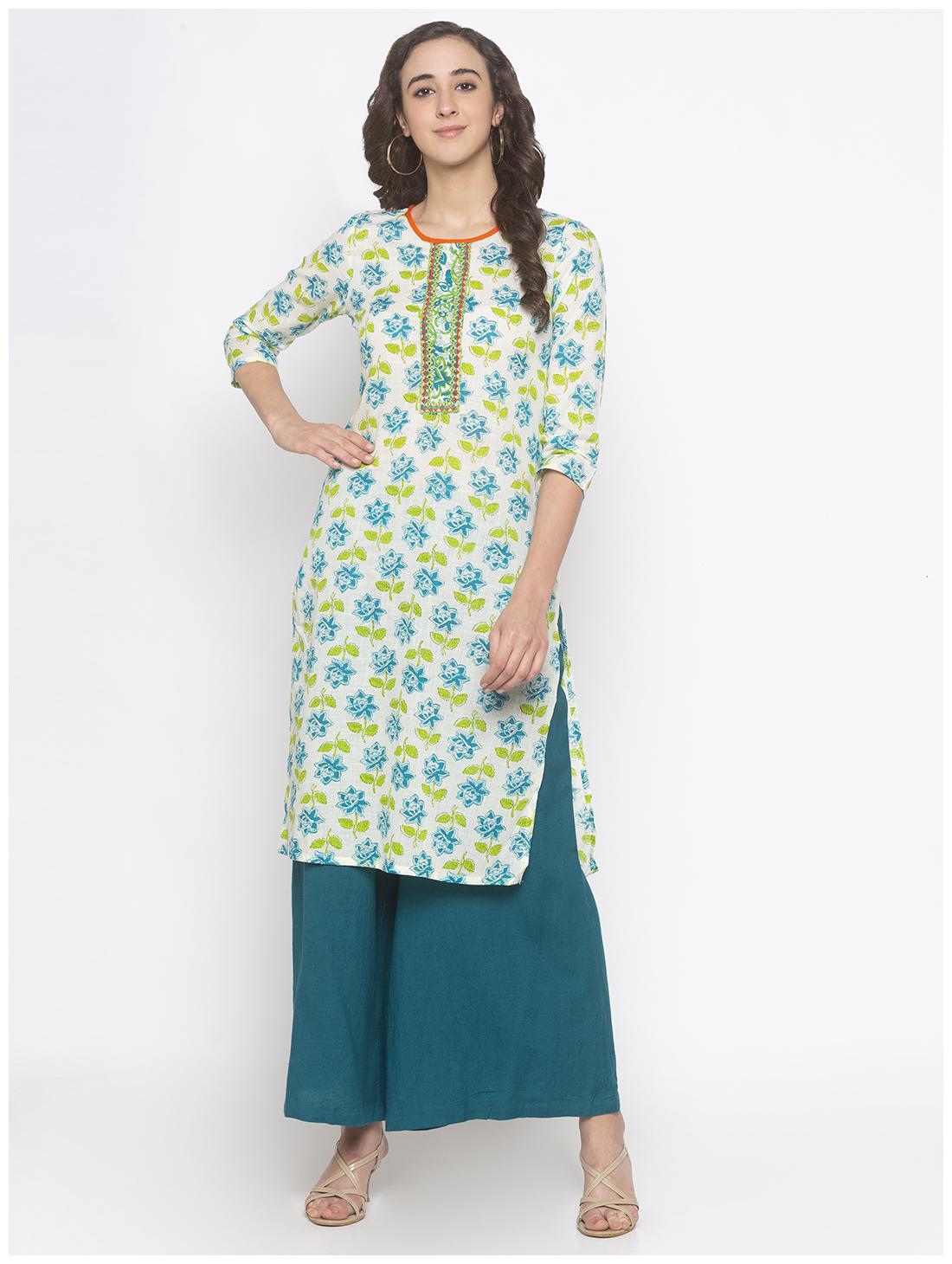 

Globus Women Multi Floral Straight Kurta