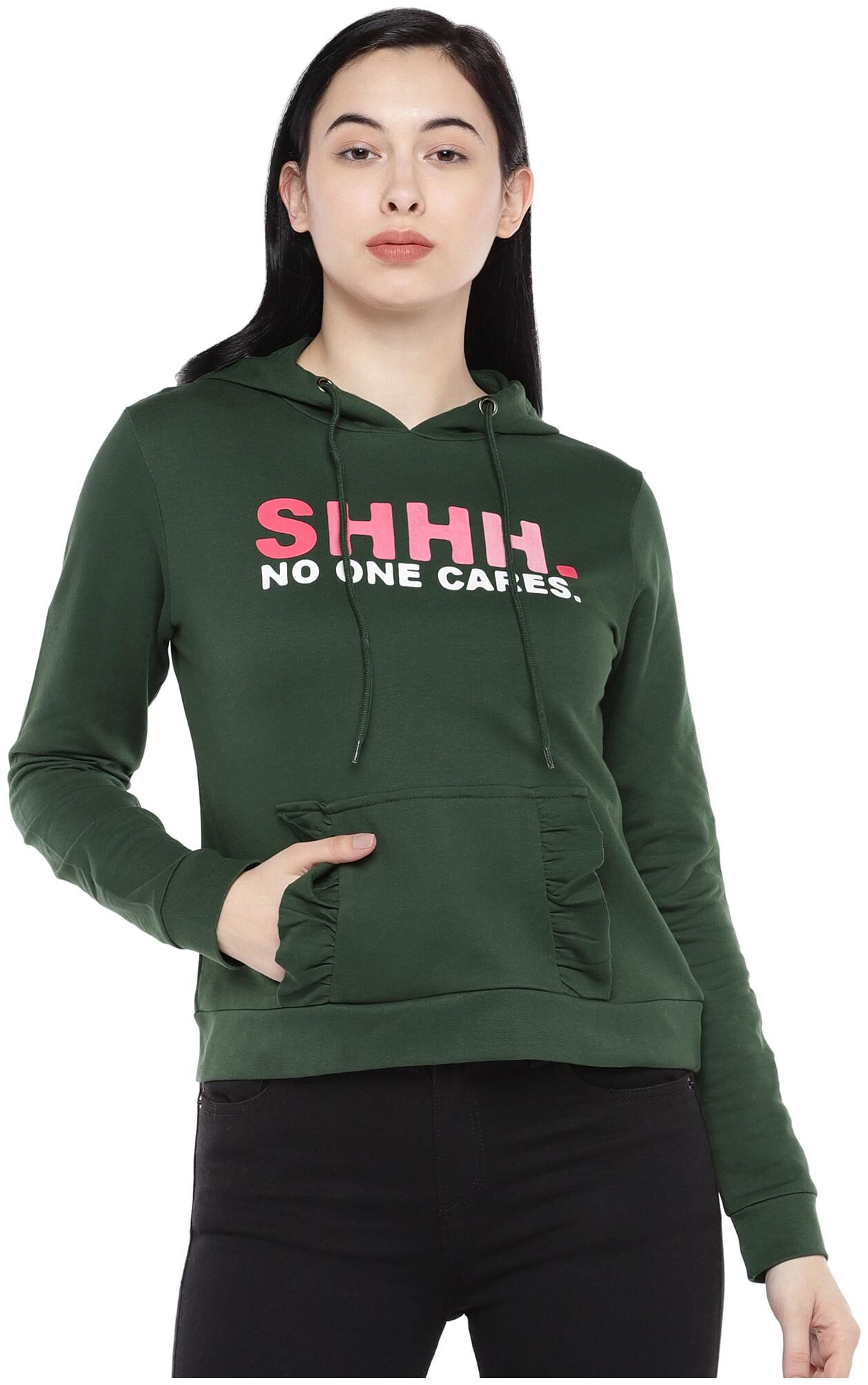

Globus Women Printed Sweatshirt - Green