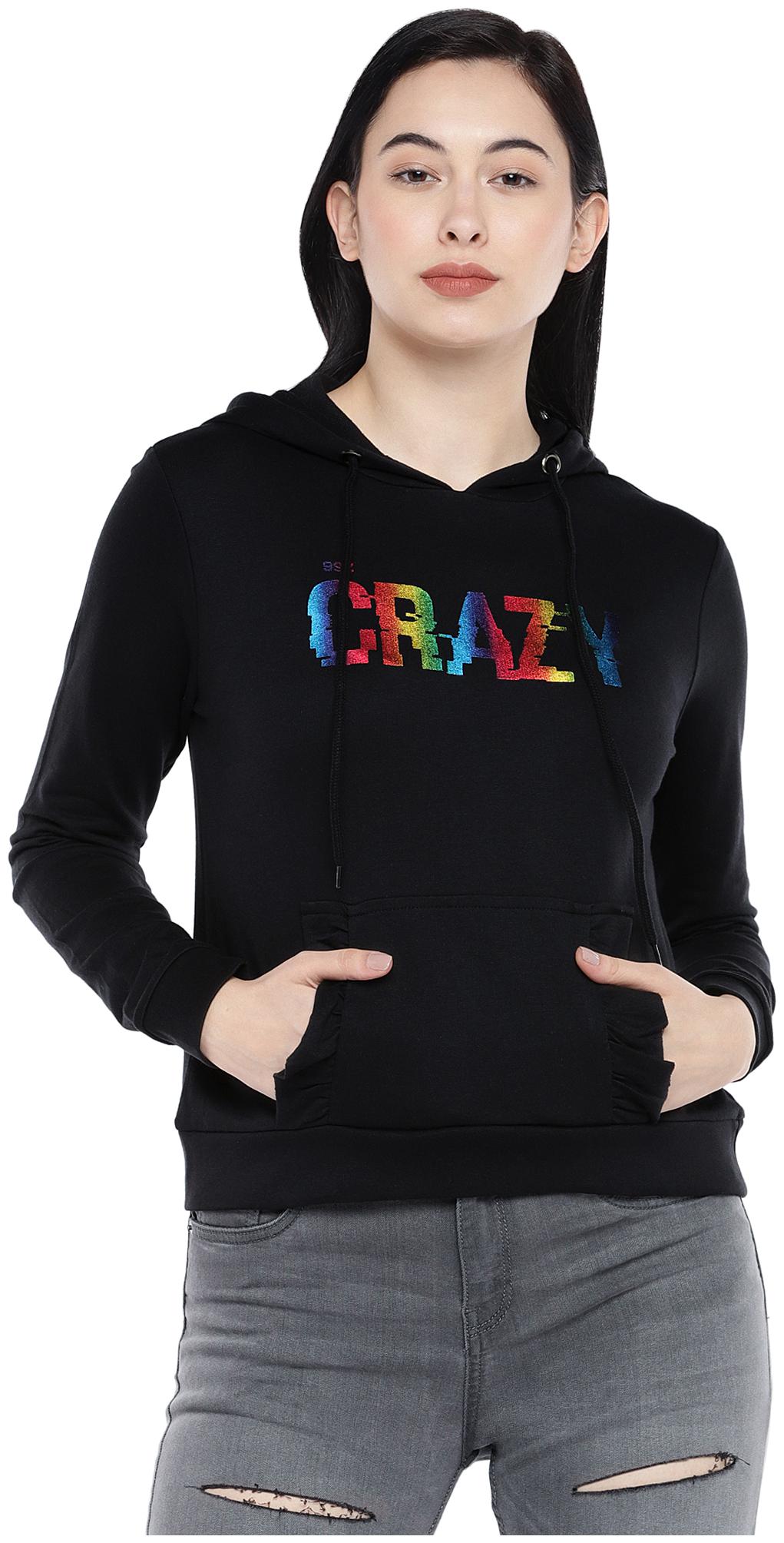 

Globus Women Printed Sweatshirt - Black