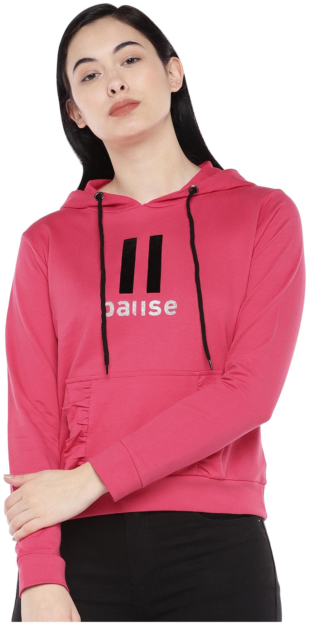 

Globus Women Printed Sweatshirt - Pink