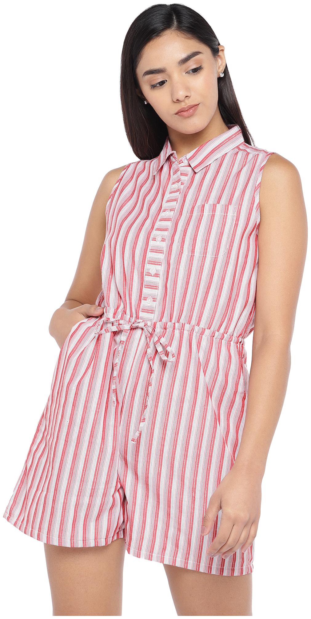 

Globus Striped Jumpsuit - Red