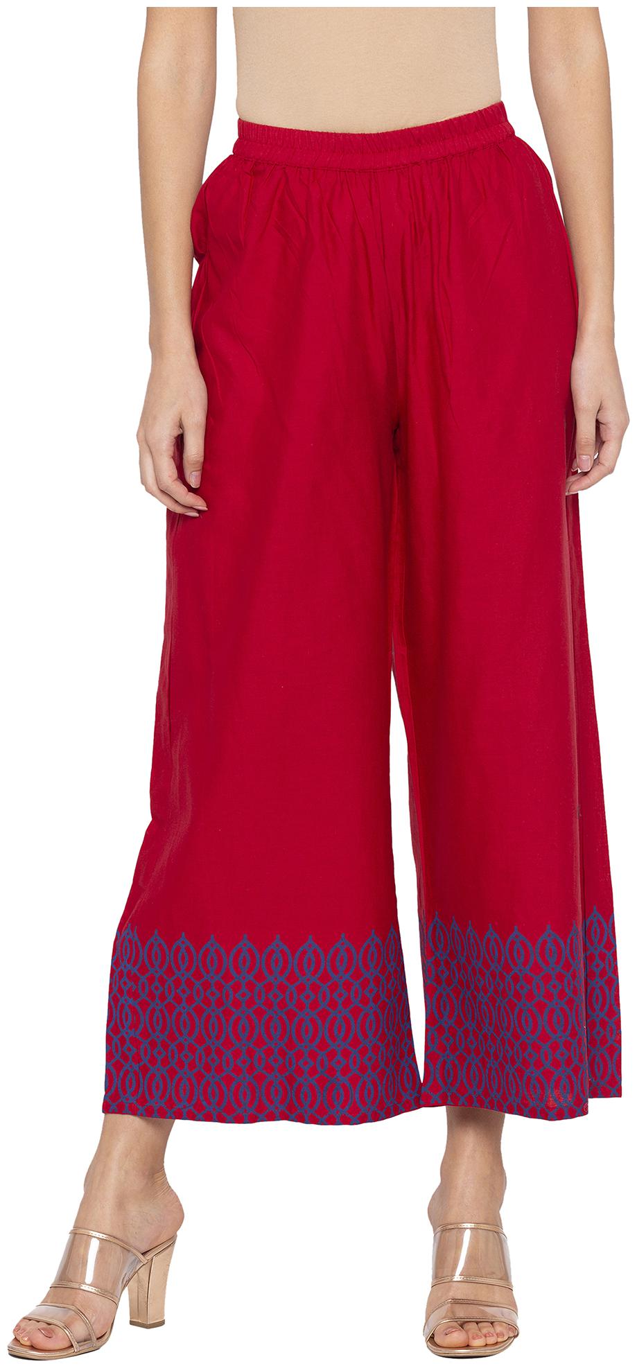 

Globus Women Maroon Flared fit Parallels