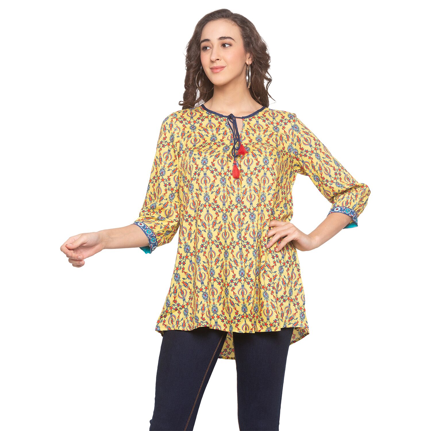 

Globus Women Floral Regular top - Yellow