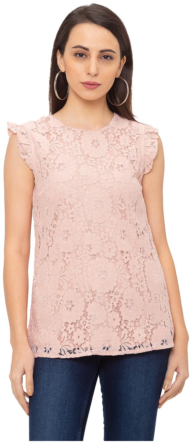 

Globus Women Self design Regular top - Beige