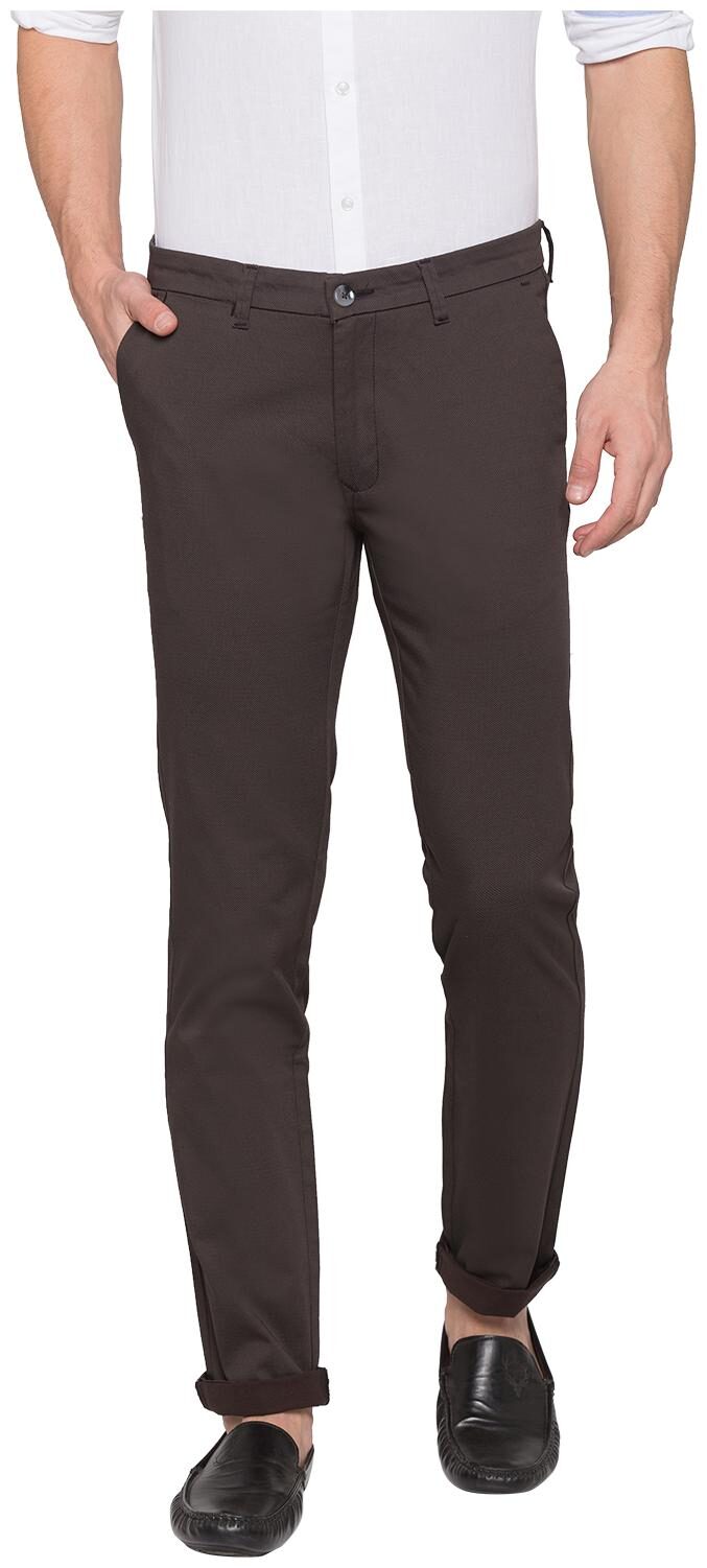 

Globus Men Black Solid Regular fit Regular trousers