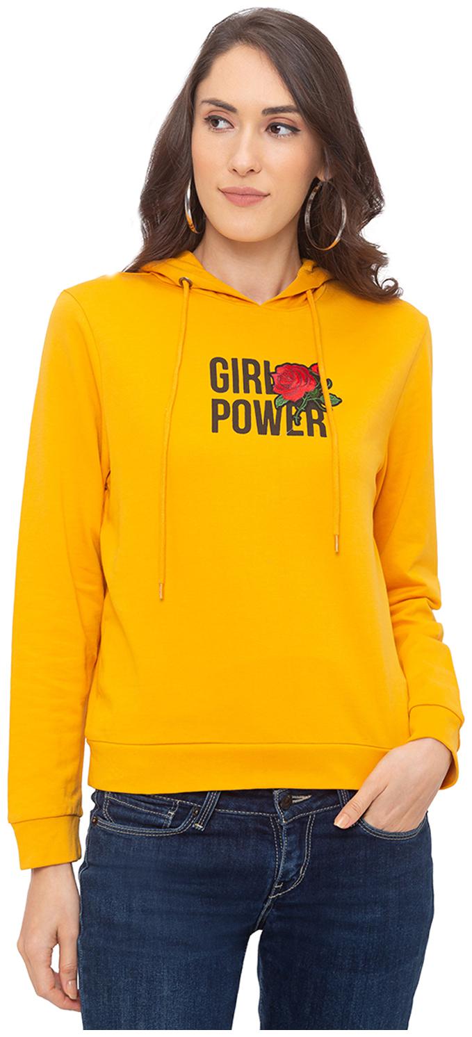 

Globus Women Printed Sweatshirt - Mustard