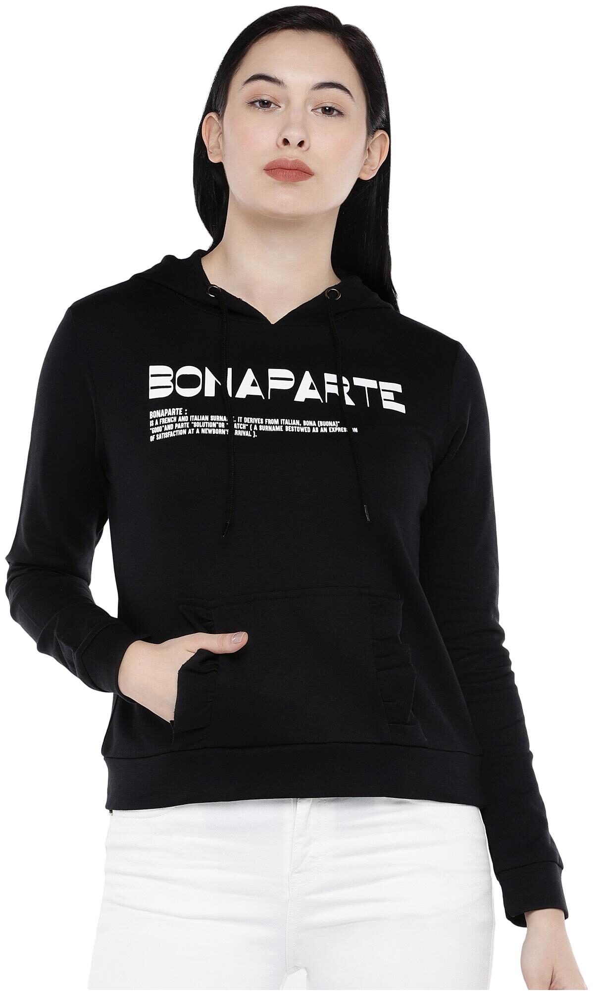 

Globus Women Printed Sweatshirt - Black