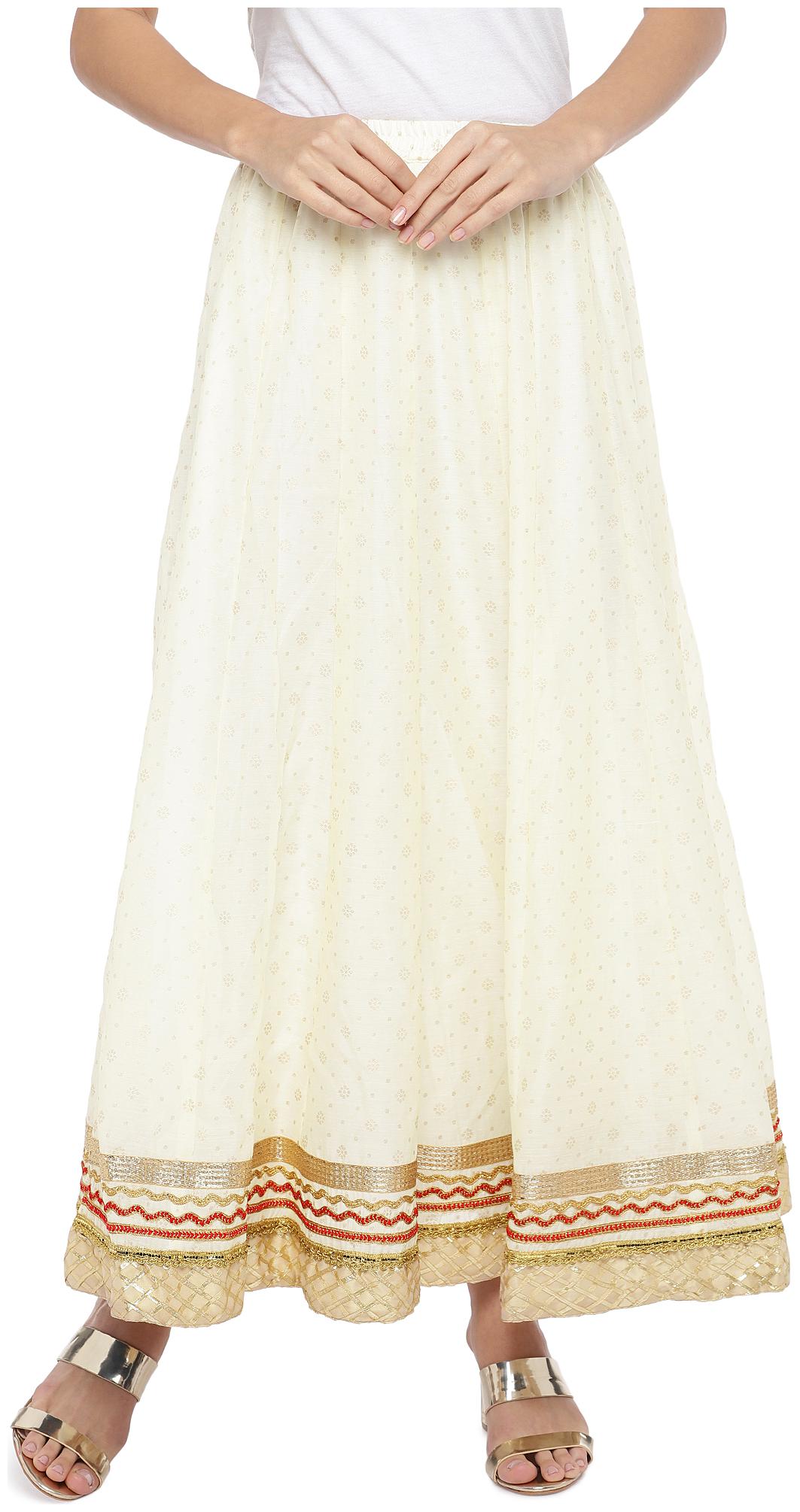 

Globus Lace Flared skirt Maxi Skirt - Cream