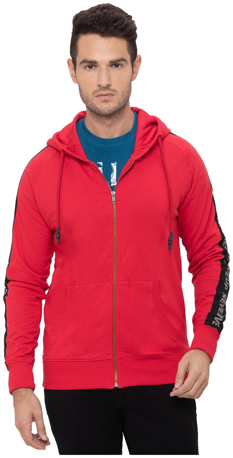 

Globus Men Red Hooded Sweatshirt
